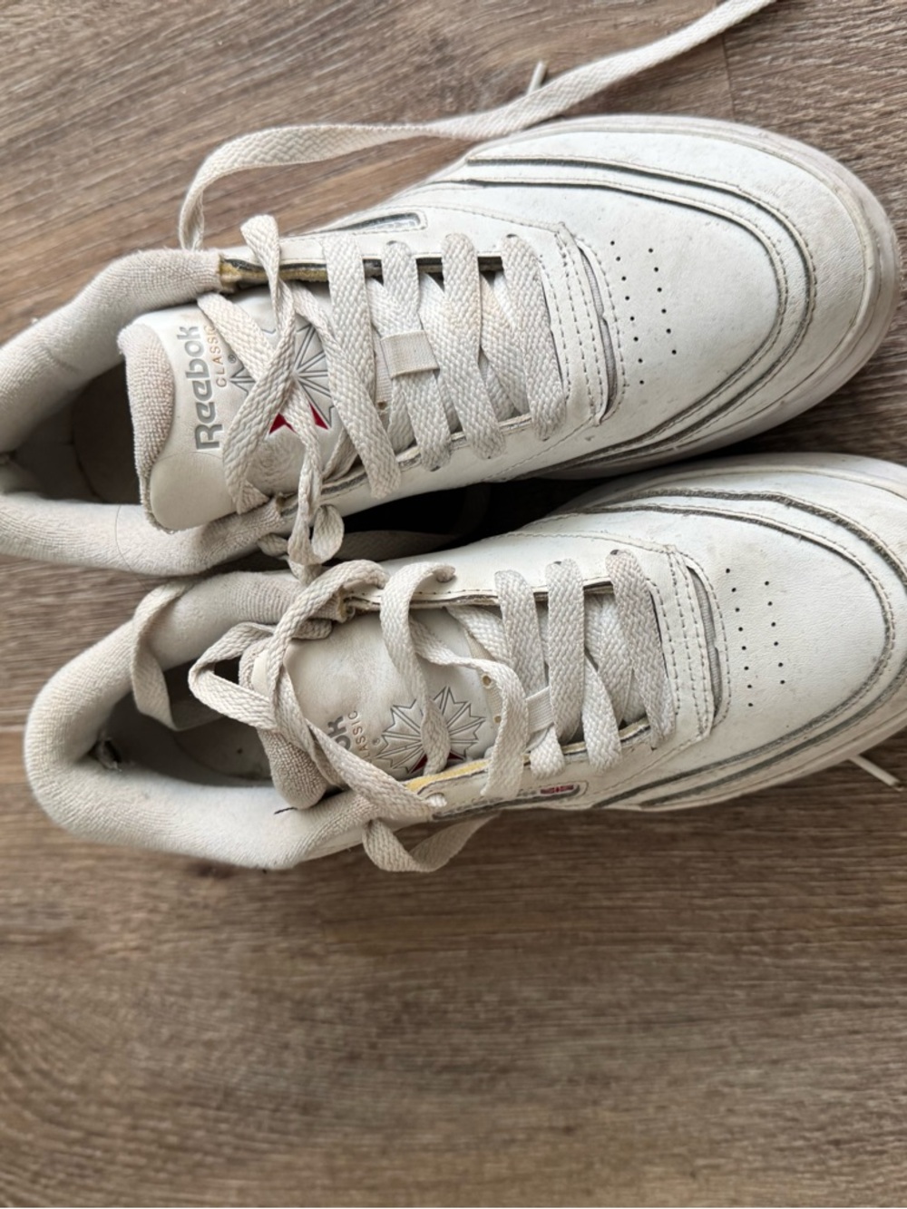 Reebok Off-White Canvas Sneaker Interior Detail